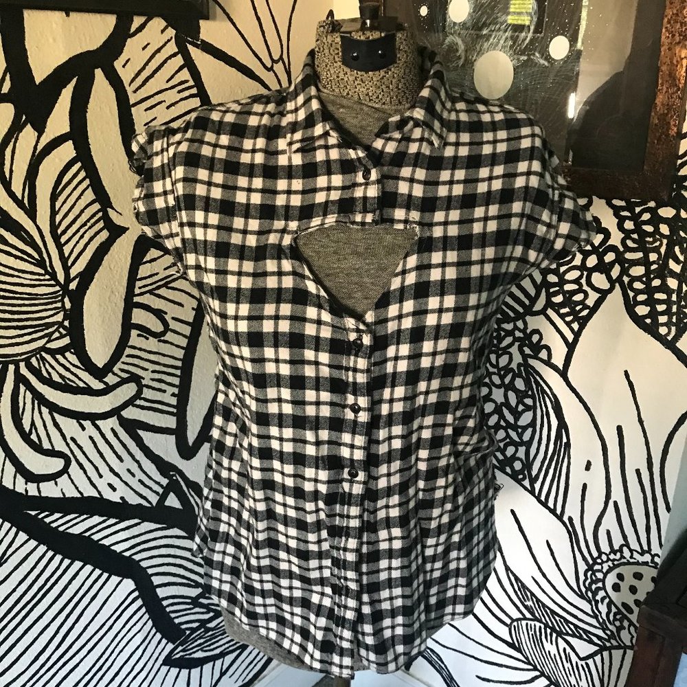 Madewell short sleeve flannel